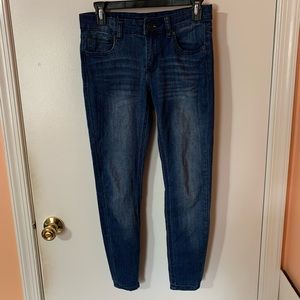 Rue 21 Medium-Dark Wash MidRise Skinny Jeans Short
